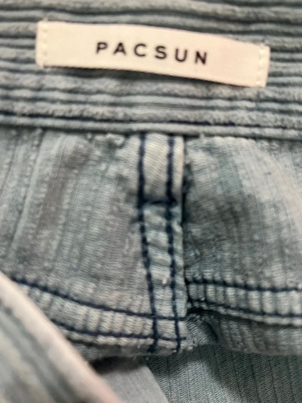 Pacsun Blue Corduroy Baggy Carpenter Pants Corduroy Wide-Leg Jeans